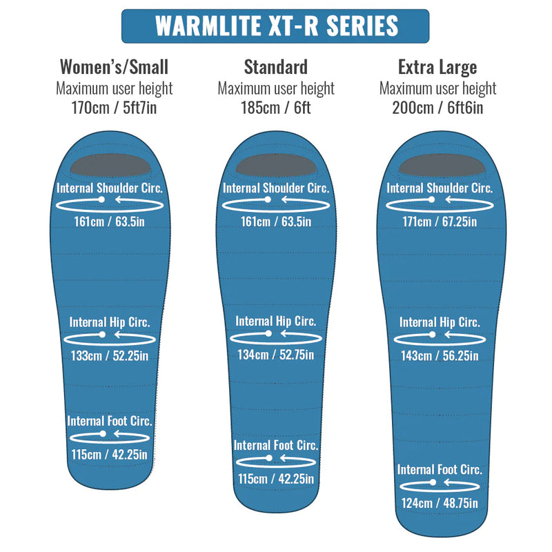 Load image into Gallery viewer, Mont Warmlite XT-R 750 -7 to -12°C Down Sleeping Bag