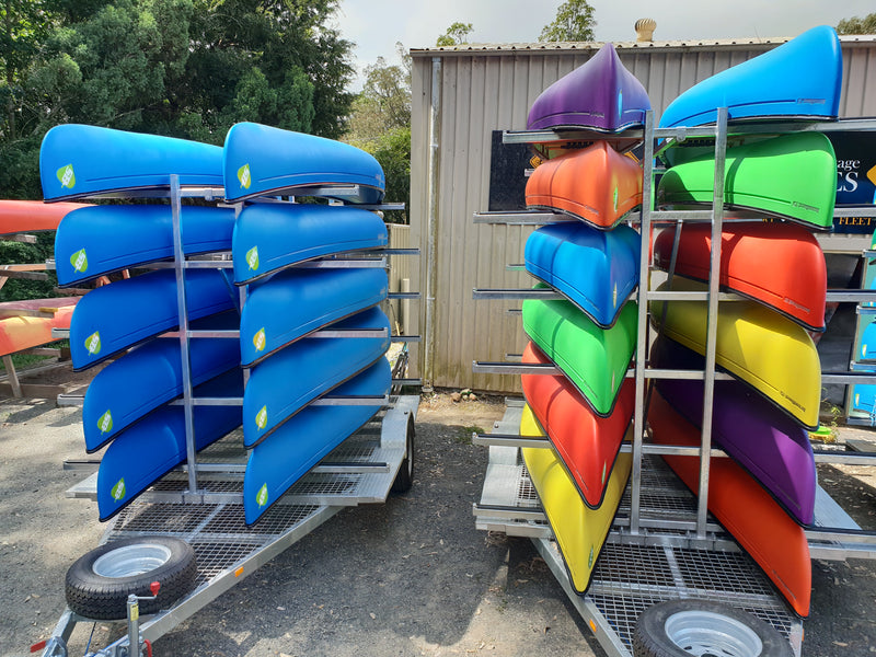 Load image into Gallery viewer, Galvanised Custom Canoe Trailer