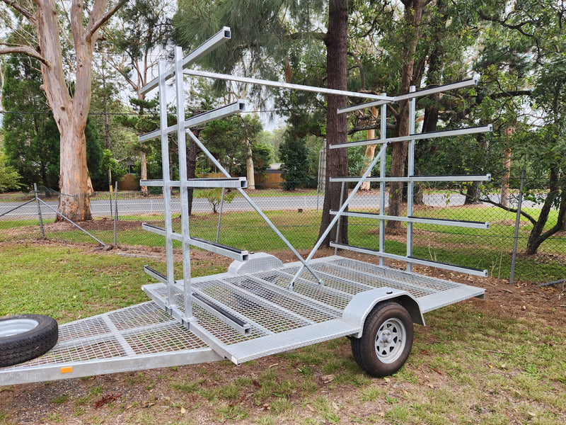Load image into Gallery viewer, Galvanised Custom Canoe Trailer