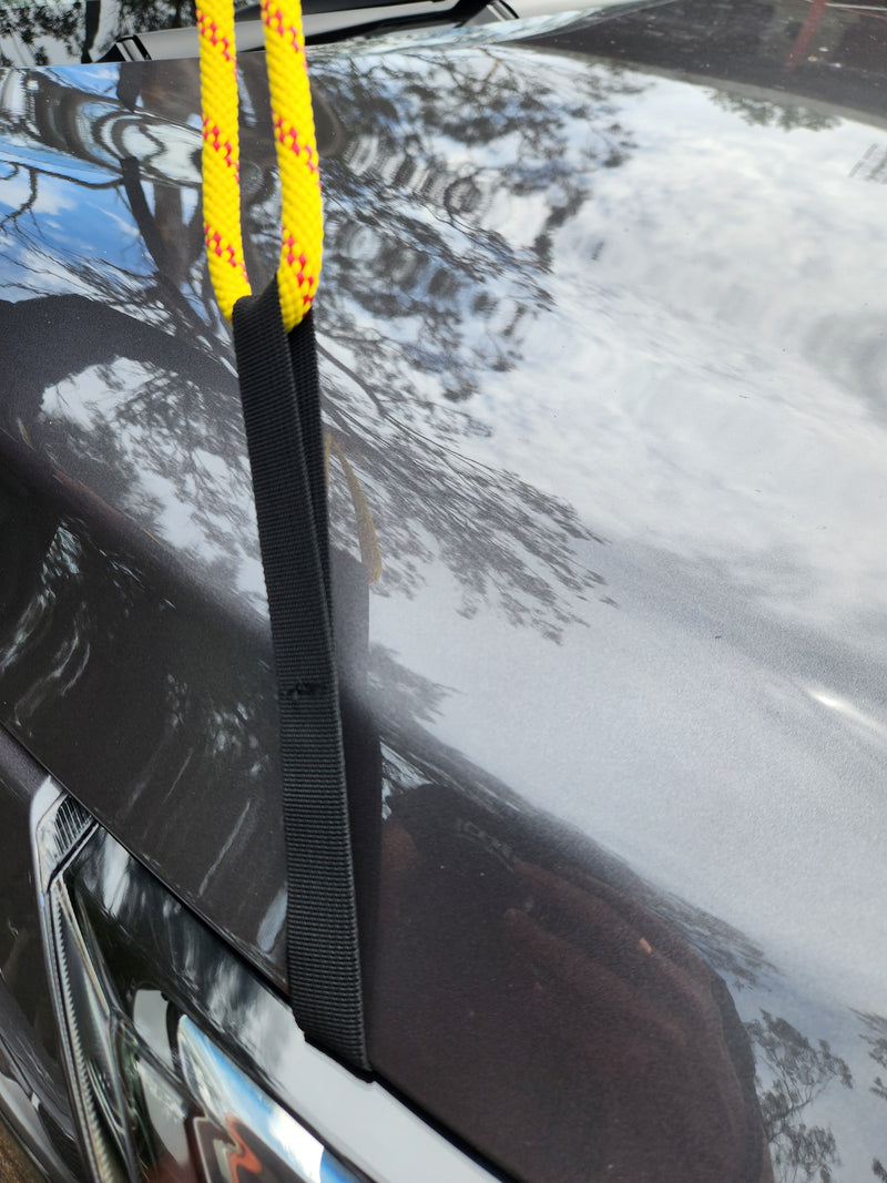 Load image into Gallery viewer, Car Bonnet Straps (pair) Tie Down Points