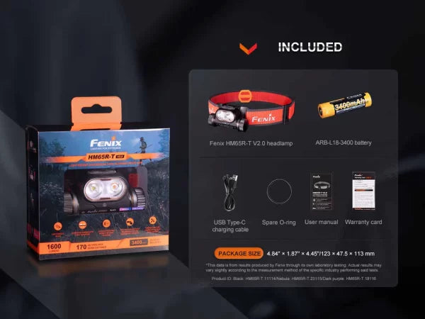 Load image into Gallery viewer, Fenix HM65R-T V2.0 1600 Lumens USB Rechargeable LED Headlamp