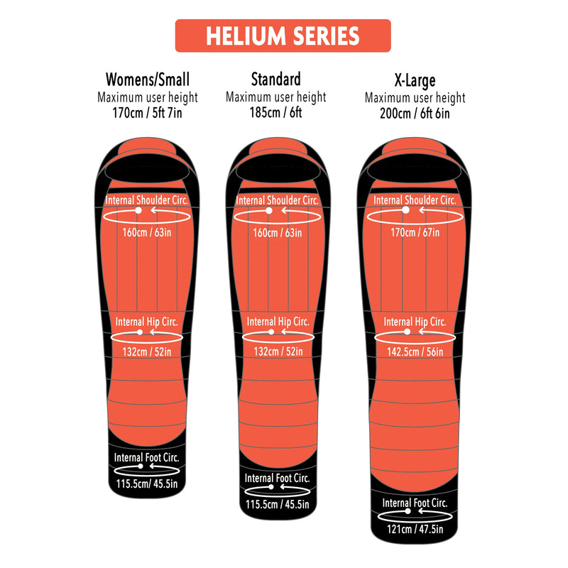 Load image into Gallery viewer, Mont Helium 600 -4 to -10 Down Sleeping Bag