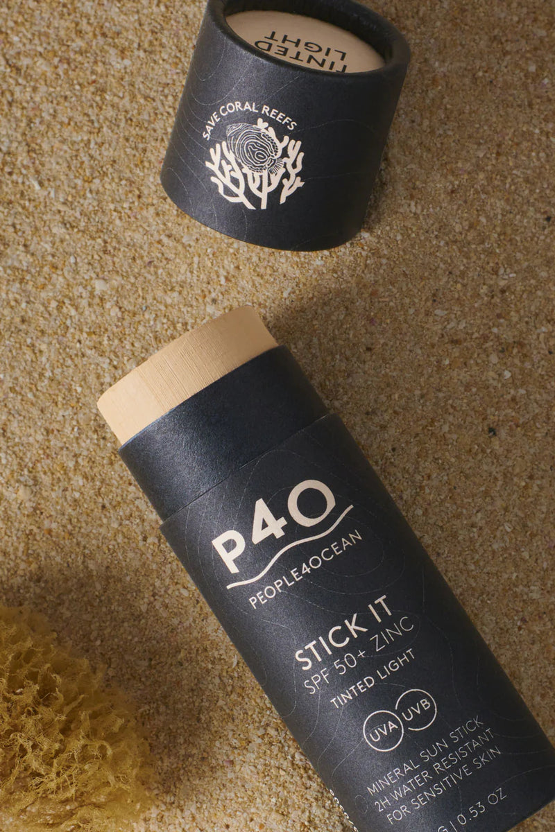 Load image into Gallery viewer, People4Ocean SPF 50+ Zinc Stick | Tinted Light 25g