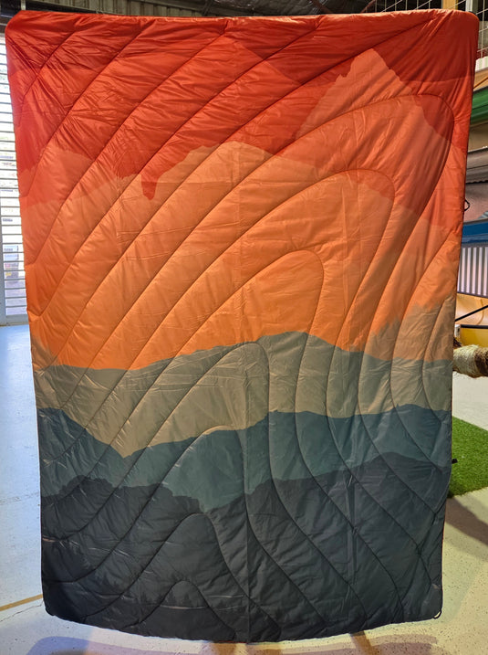 Rumpl Original Puffy Blanket - Rocky Mountain Sunset Fade