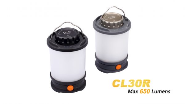 Fenix CL30R – 650 Lumens Rechargeable LED Camping Lantern Black