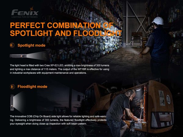 Load image into Gallery viewer, Fenix WT16R Rechargeable Magnetic Flashlight
