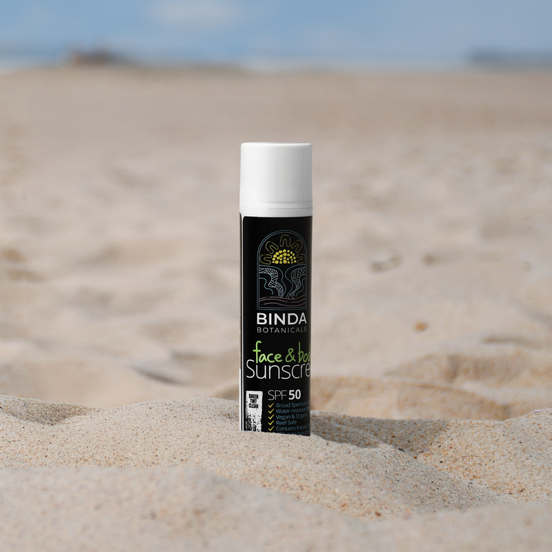 Load image into Gallery viewer, Binda Vegan Organic Face and Body Sunscreen | SPF 50
