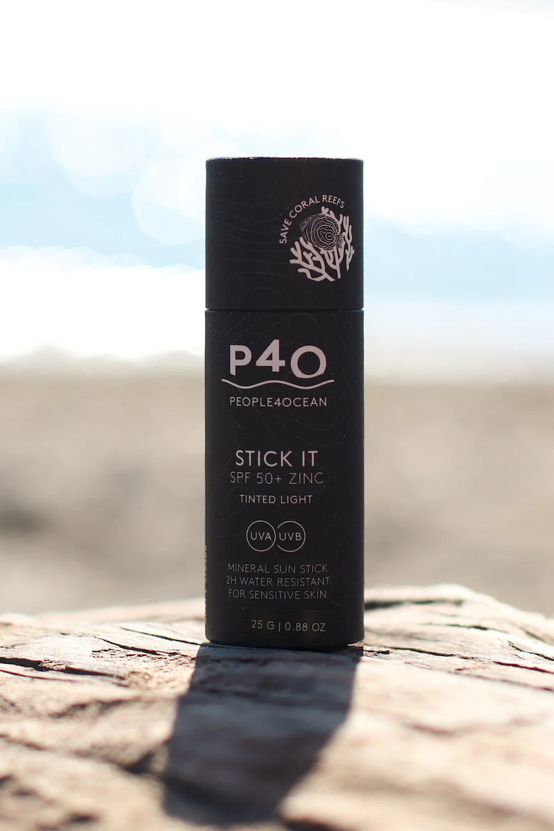 Load image into Gallery viewer, People4Ocean SPF 50+ Zinc Stick | Tinted Light 25g
