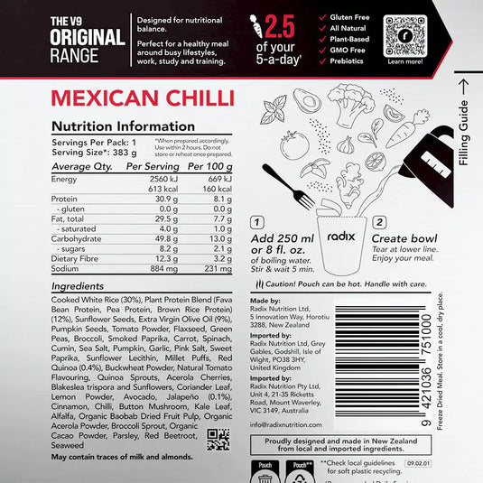 Radix Mexican Chilli Original 600Kcal V9.0