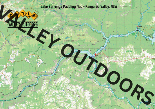 Lake Yarrunga Paddling Map - Kangaroo Valley, NSW